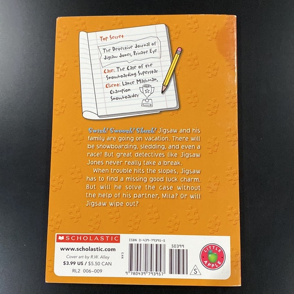 A Jigsaw Jones Mystery #29: The Case of the Snowboarding Superstar - Novel - Picture 2 of 5